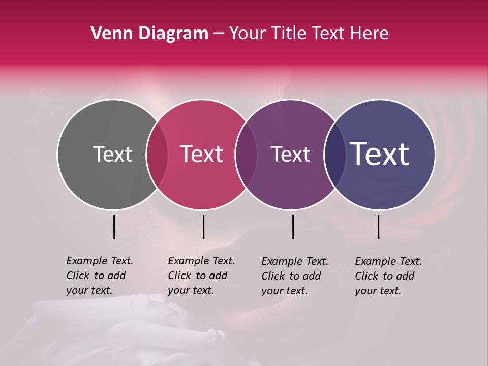 Roses And Woman PowerPoint Template