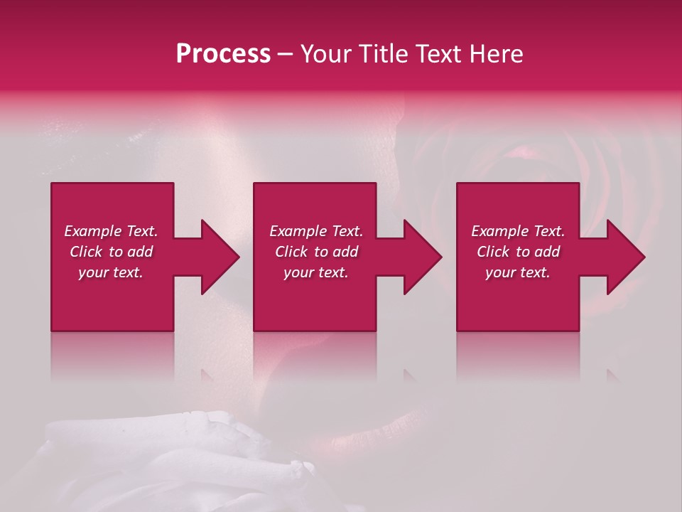 Roses And Woman PowerPoint Template