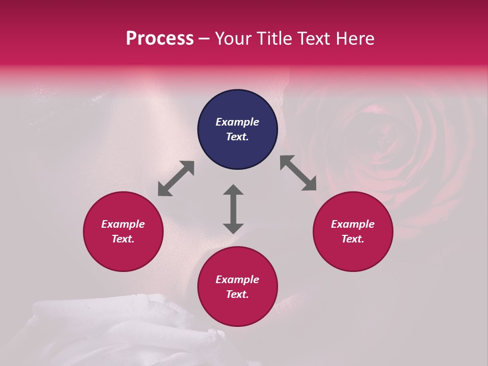 Roses And Woman PowerPoint Template