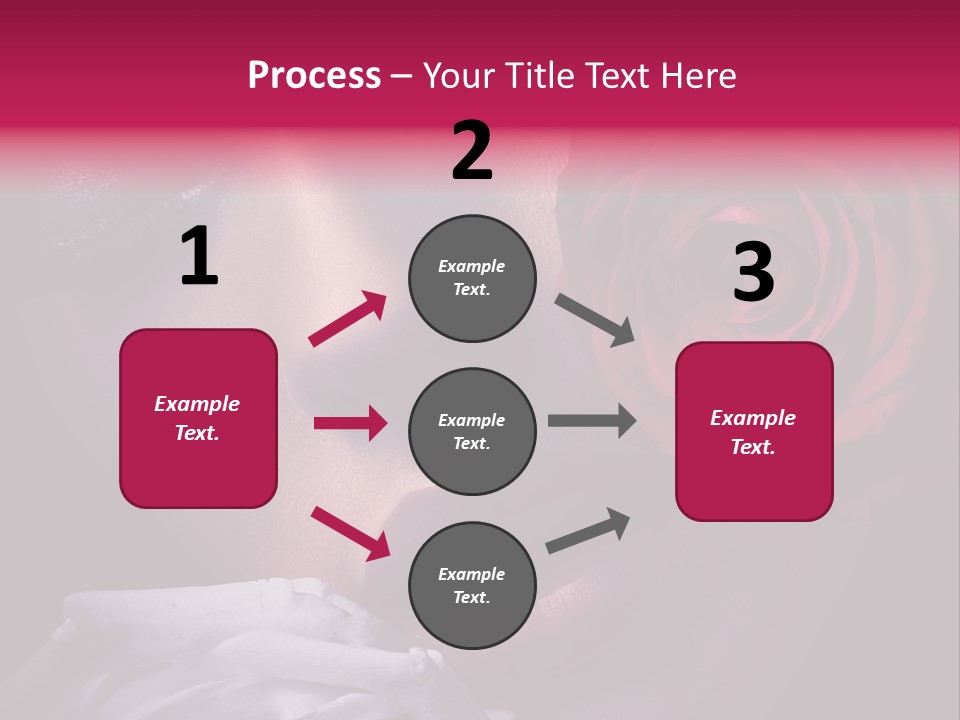 Roses And Woman PowerPoint Template