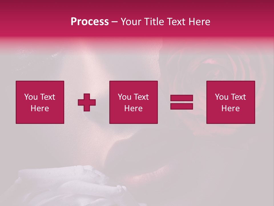 Roses And Woman PowerPoint Template