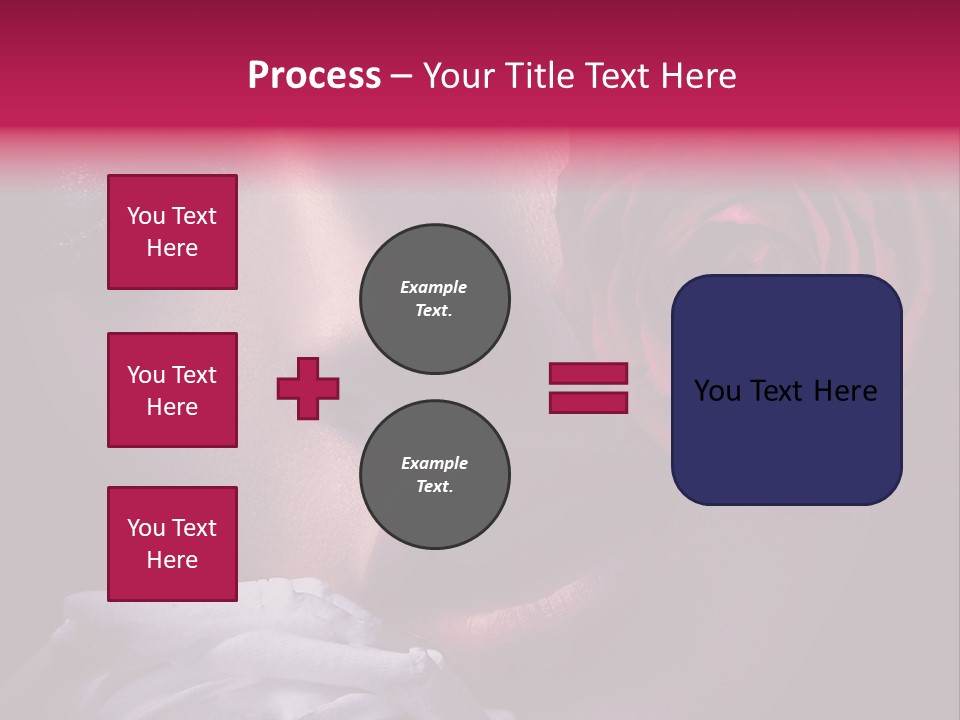 Roses And Woman PowerPoint Template