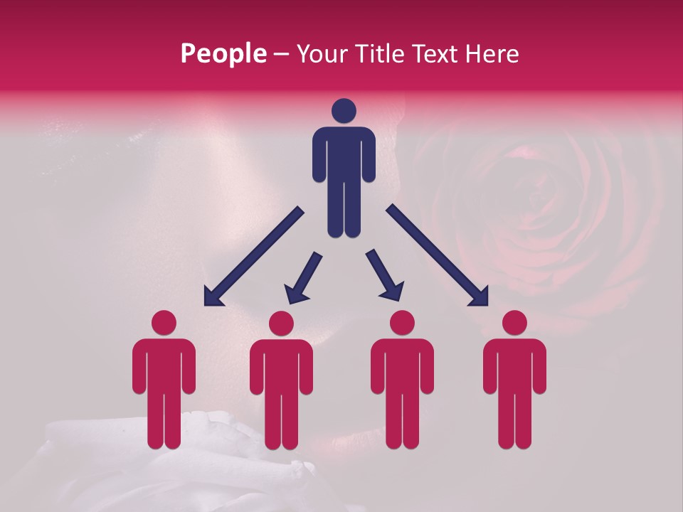 Roses And Woman PowerPoint Template