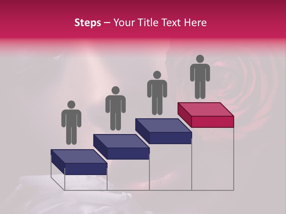 Roses And Woman PowerPoint Template