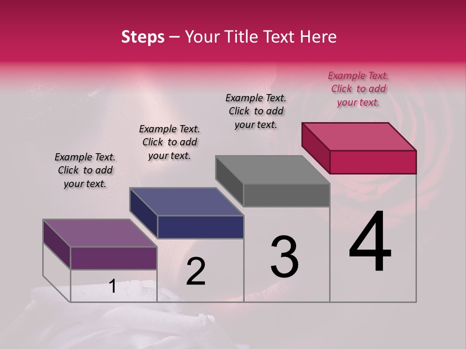 Roses And Woman PowerPoint Template