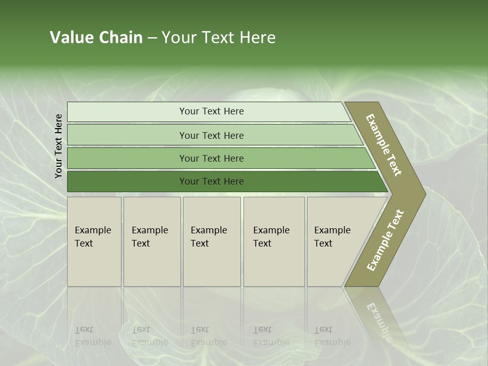 Black And White Cabbage PowerPoint Template