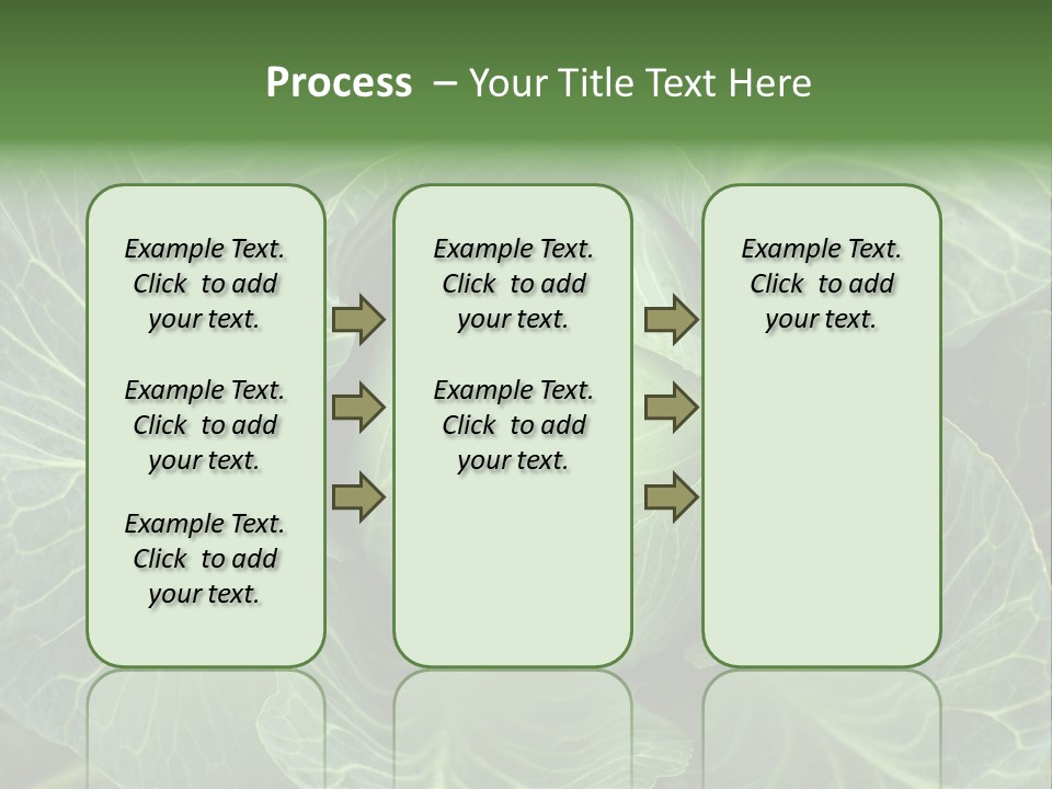 Black And White Cabbage PowerPoint Template