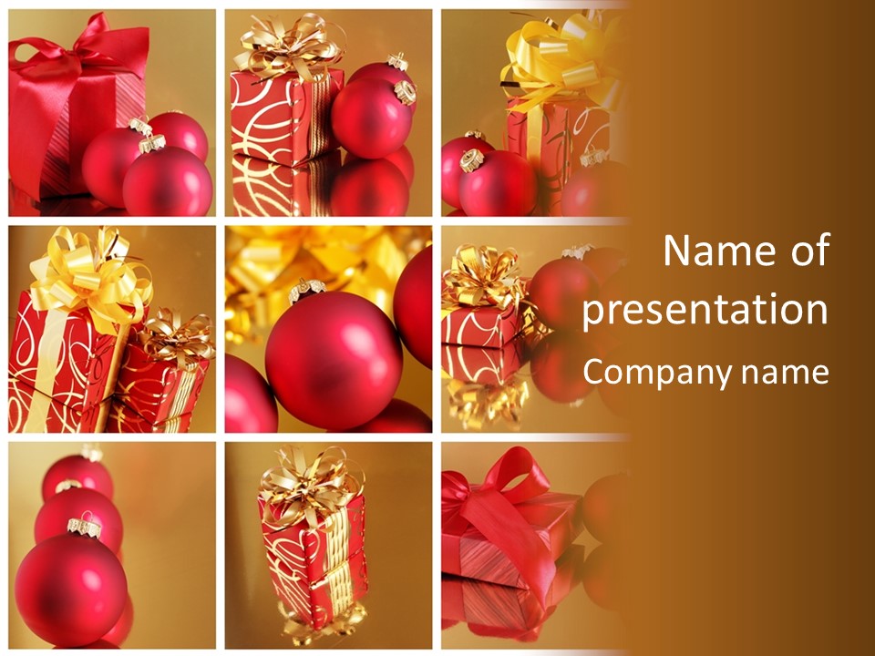 Christmas Collage PowerPoint Template