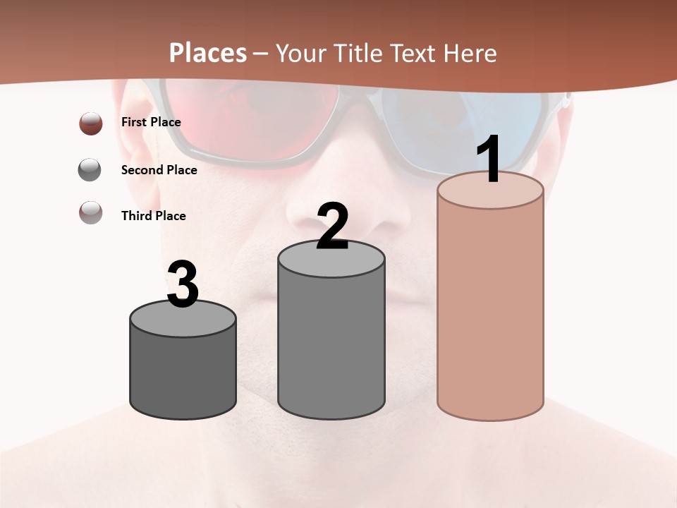 Specs Blue Stereoscopic PowerPoint Template