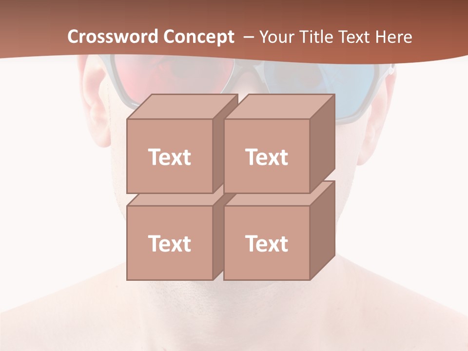 Specs Blue Stereoscopic PowerPoint Template
