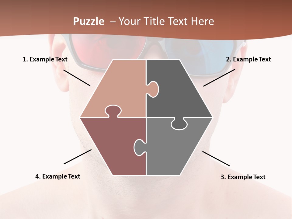 Specs Blue Stereoscopic PowerPoint Template