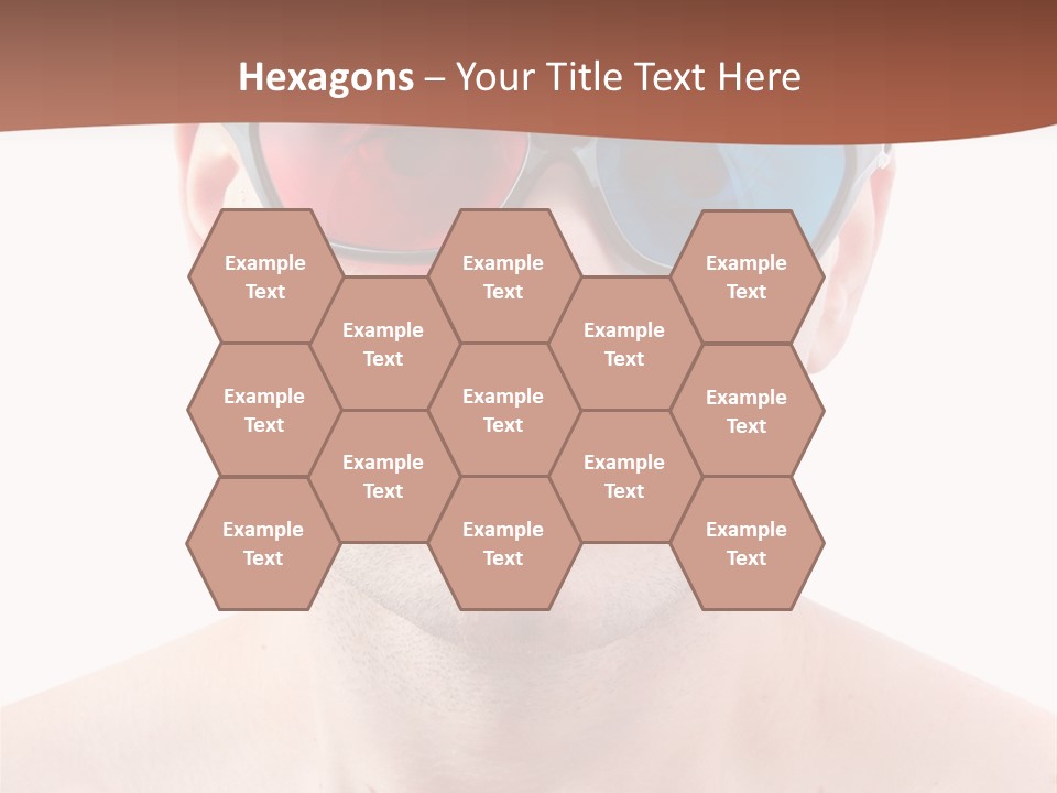 Specs Blue Stereoscopic PowerPoint Template