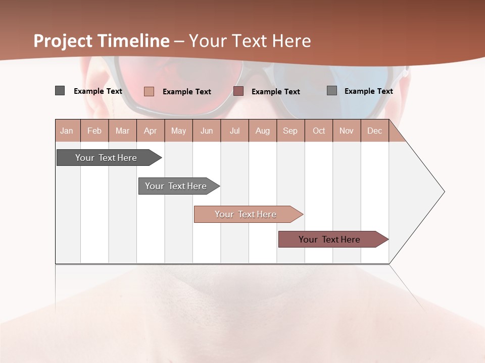 Specs Blue Stereoscopic PowerPoint Template