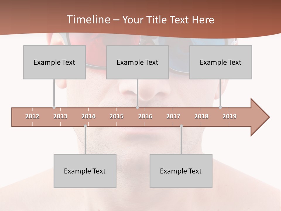 Specs Blue Stereoscopic PowerPoint Template