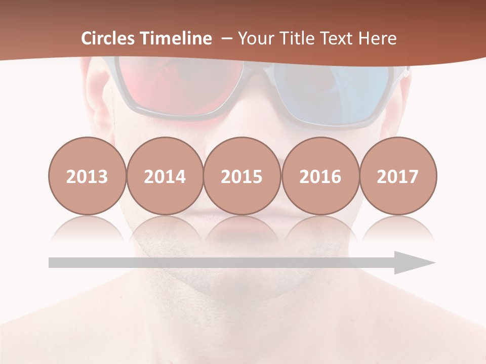 Specs Blue Stereoscopic PowerPoint Template