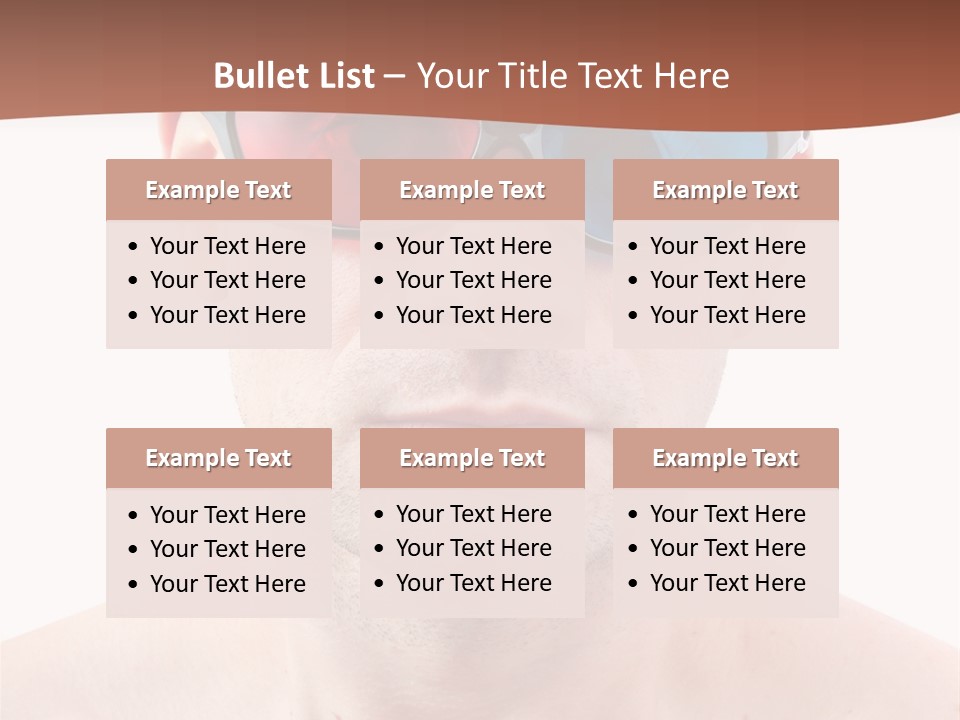 Specs Blue Stereoscopic PowerPoint Template