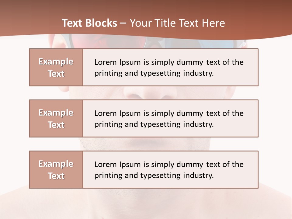 Specs Blue Stereoscopic PowerPoint Template