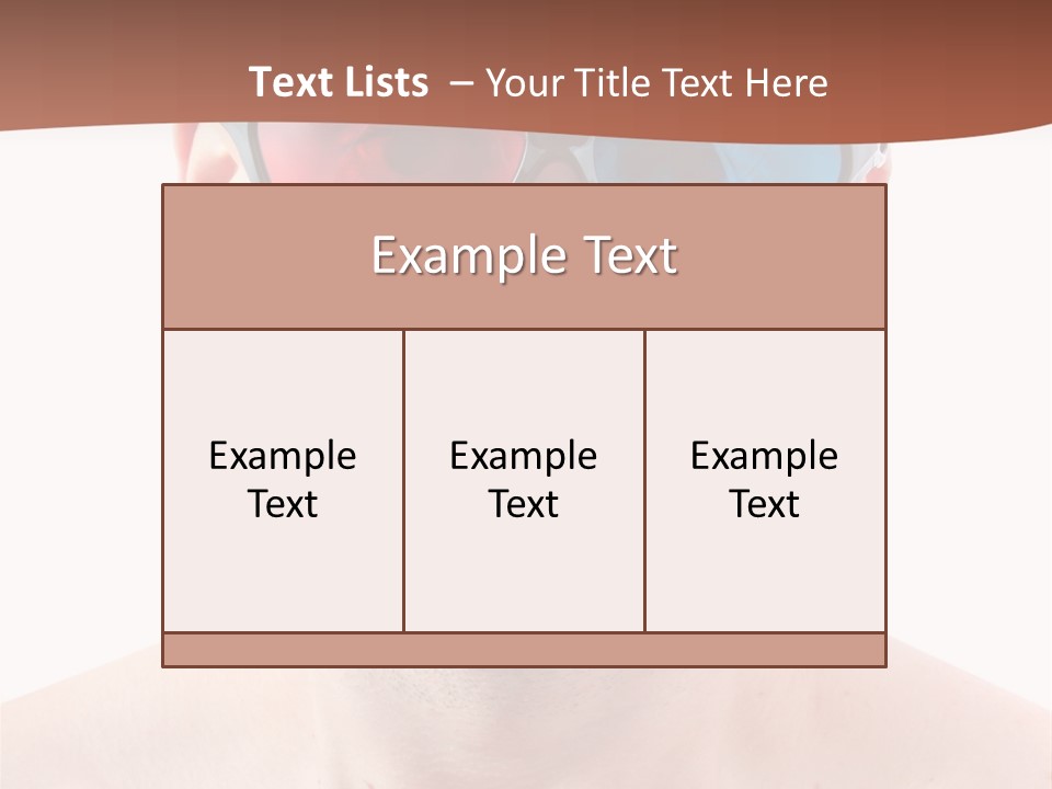 Specs Blue Stereoscopic PowerPoint Template