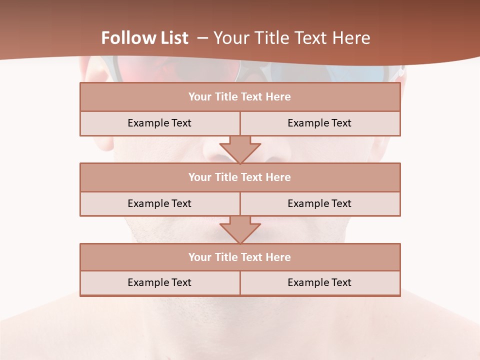Specs Blue Stereoscopic PowerPoint Template