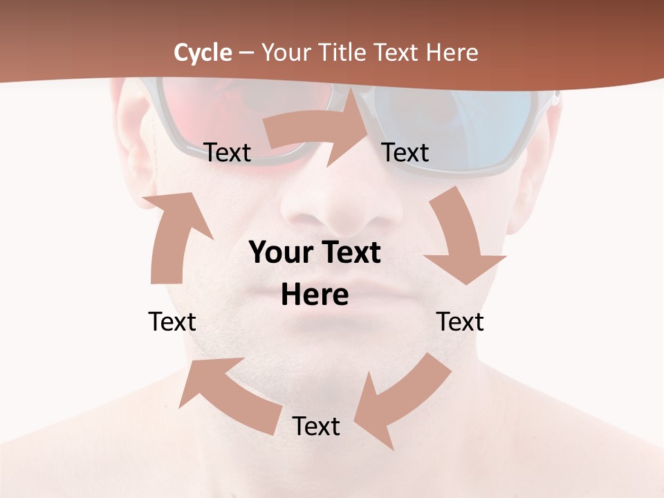 Specs Blue Stereoscopic PowerPoint Template
