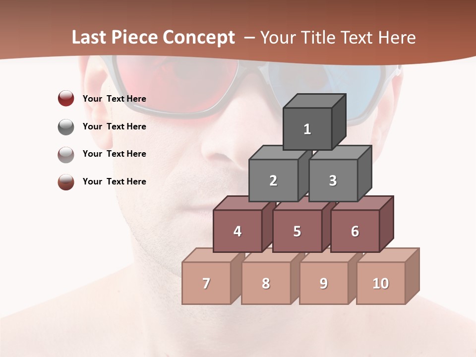 Specs Blue Stereoscopic PowerPoint Template