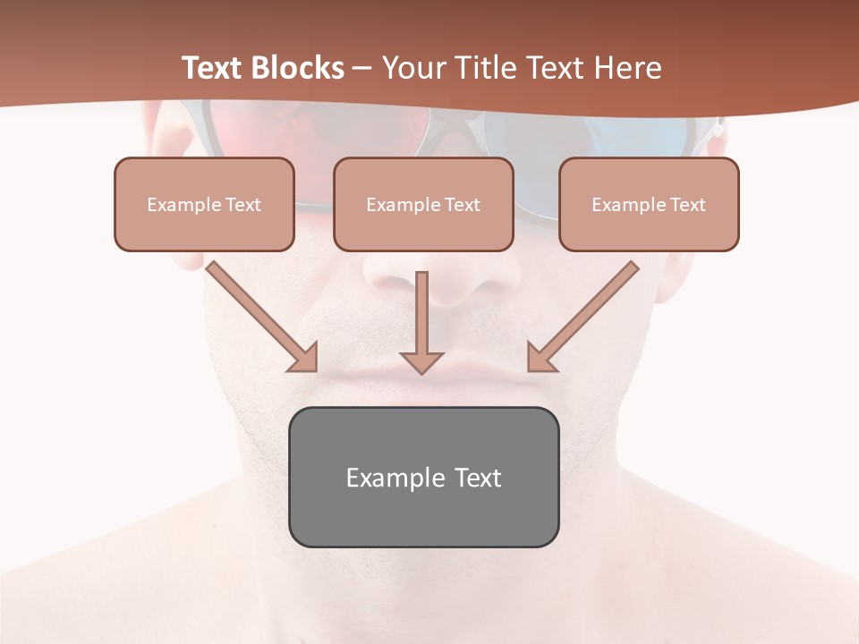 Specs Blue Stereoscopic PowerPoint Template