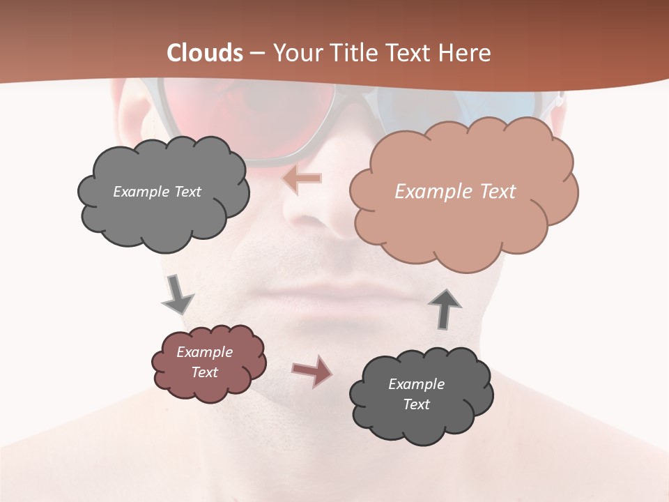 Specs Blue Stereoscopic PowerPoint Template