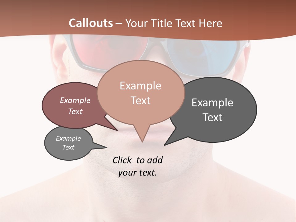 Specs Blue Stereoscopic PowerPoint Template