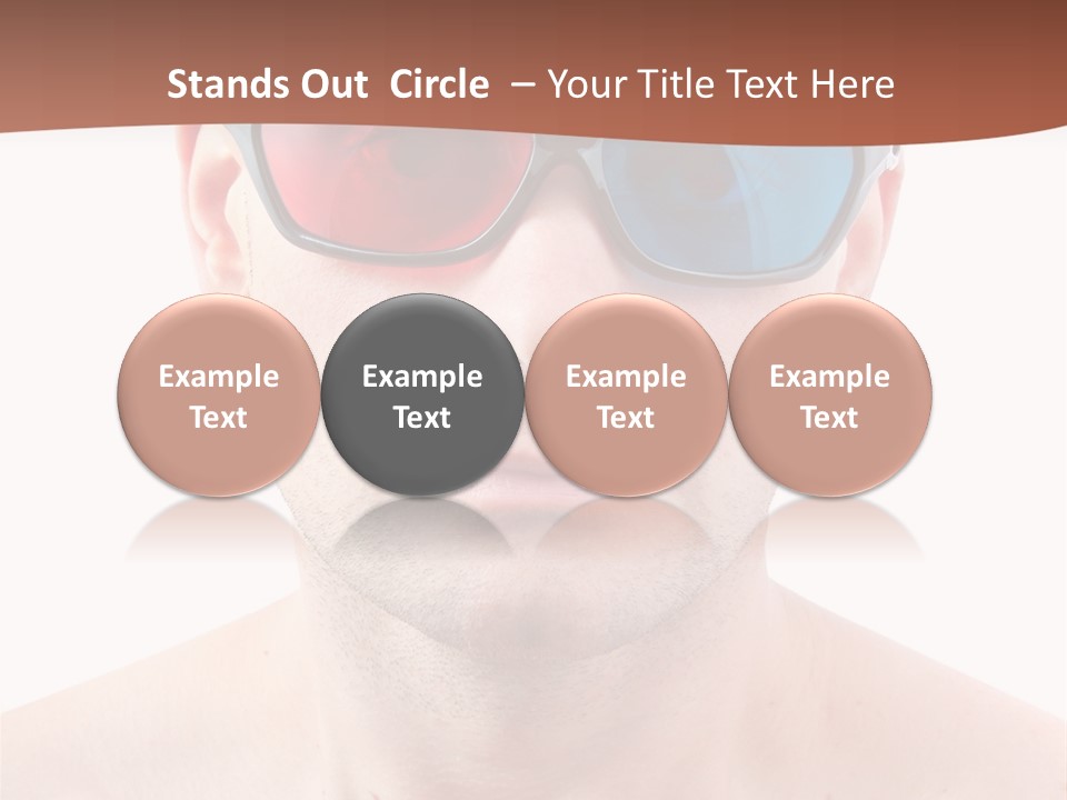 Specs Blue Stereoscopic PowerPoint Template