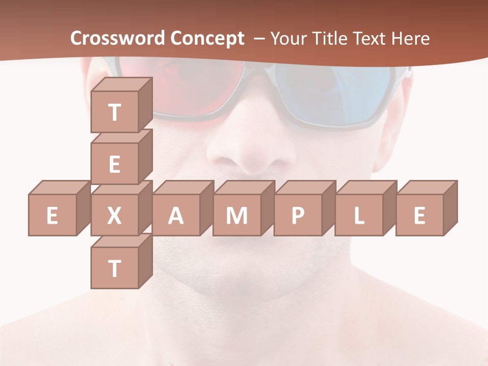 Specs Blue Stereoscopic PowerPoint Template