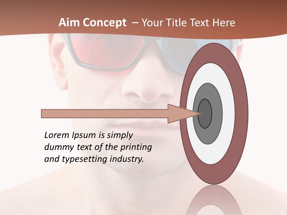 Specs Blue Stereoscopic PowerPoint Template