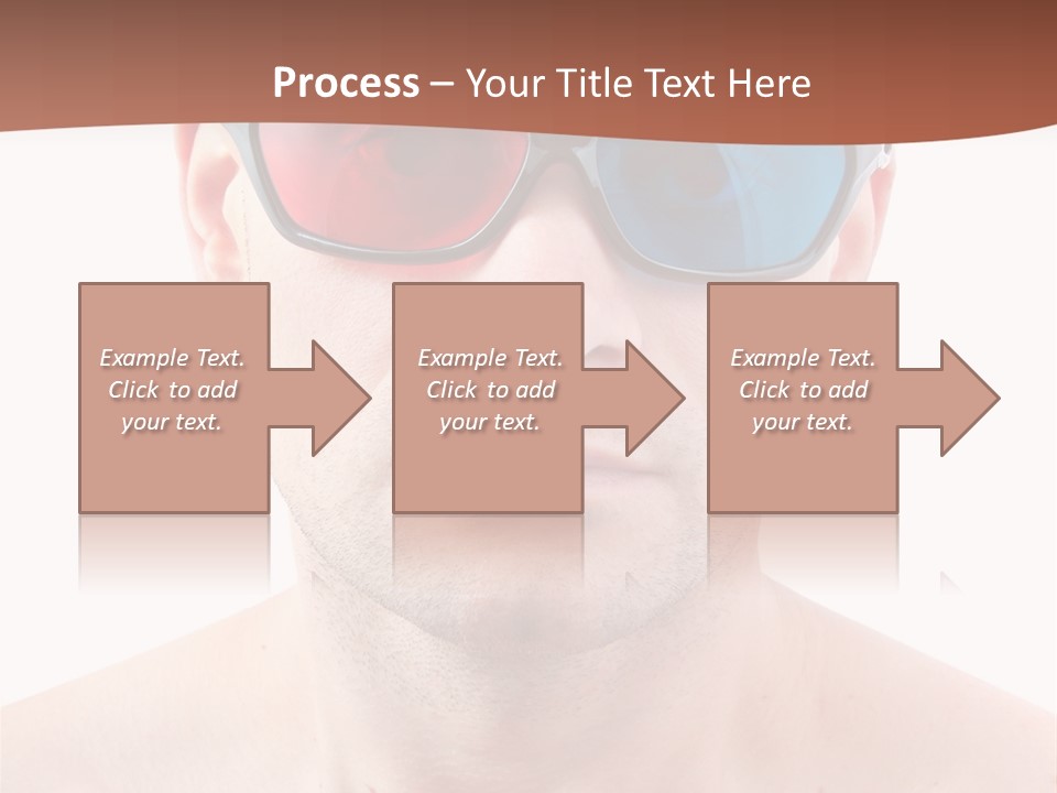 Specs Blue Stereoscopic PowerPoint Template