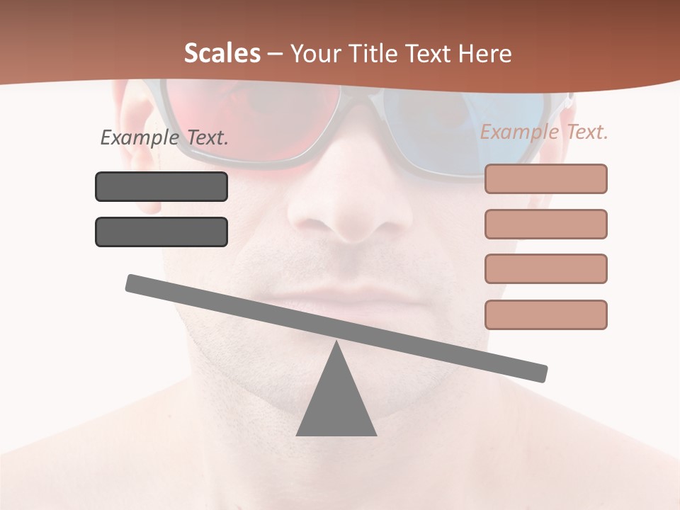 Specs Blue Stereoscopic PowerPoint Template