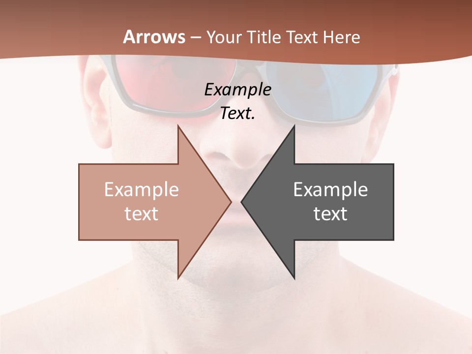 Specs Blue Stereoscopic PowerPoint Template