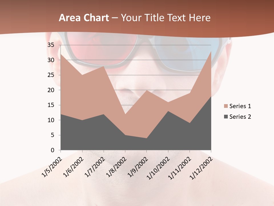 Specs Blue Stereoscopic PowerPoint Template