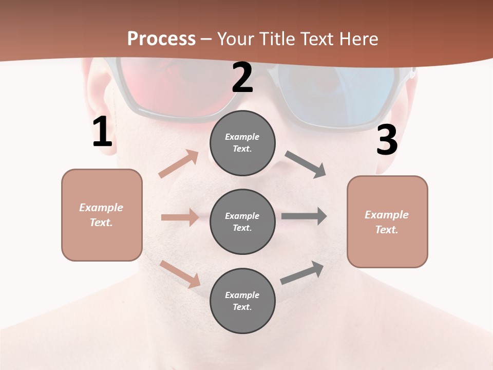 Specs Blue Stereoscopic PowerPoint Template