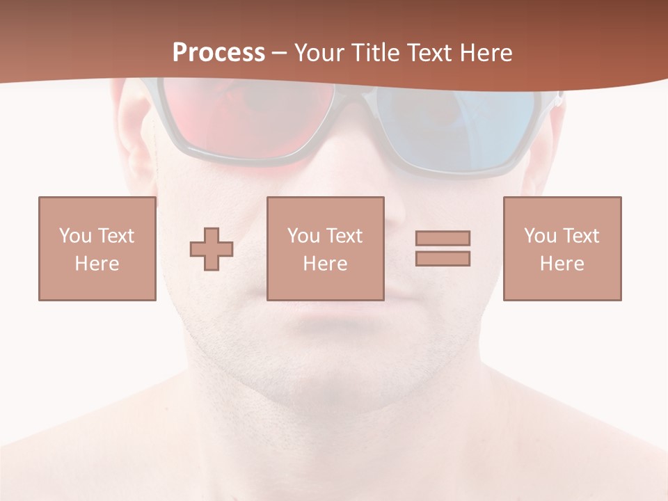Specs Blue Stereoscopic PowerPoint Template