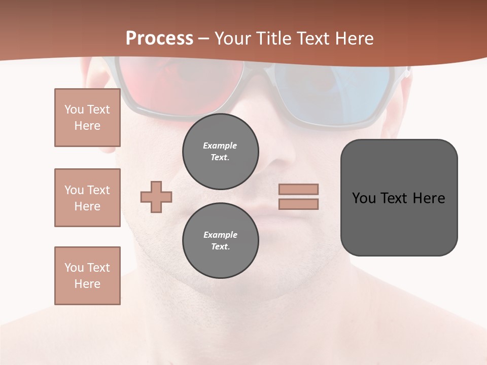 Specs Blue Stereoscopic PowerPoint Template