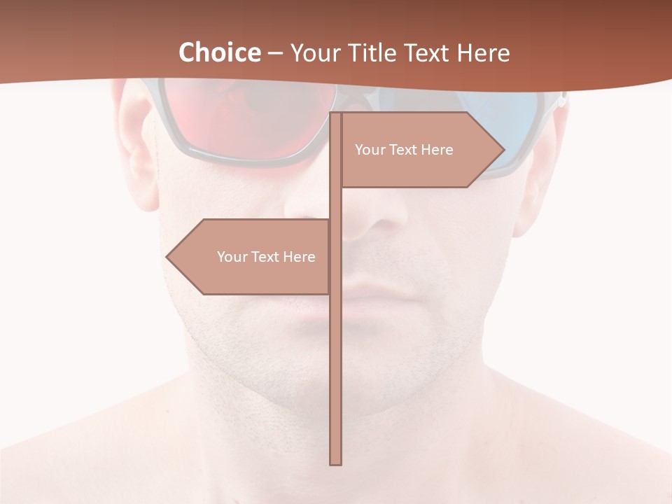 Specs Blue Stereoscopic PowerPoint Template