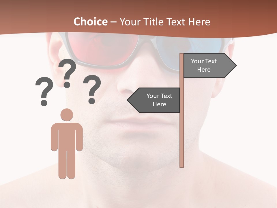Specs Blue Stereoscopic PowerPoint Template