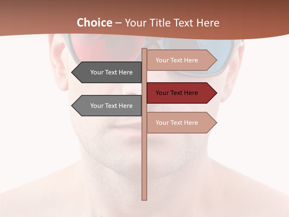 Specs Blue Stereoscopic PowerPoint Template
