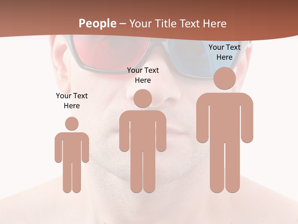 Specs Blue Stereoscopic PowerPoint Template