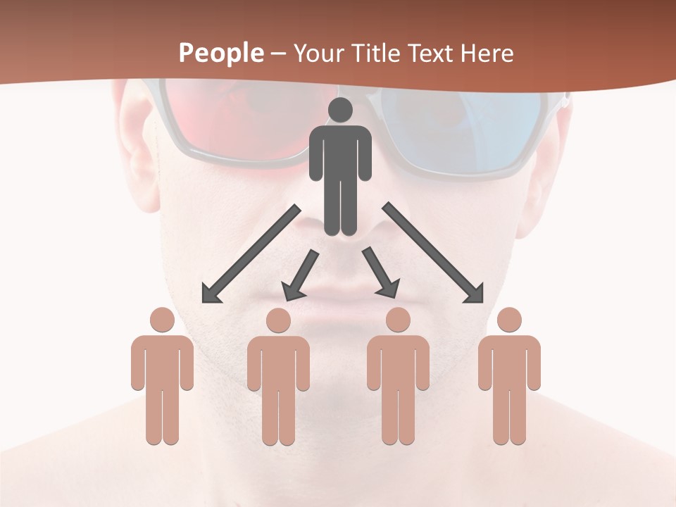 Specs Blue Stereoscopic PowerPoint Template