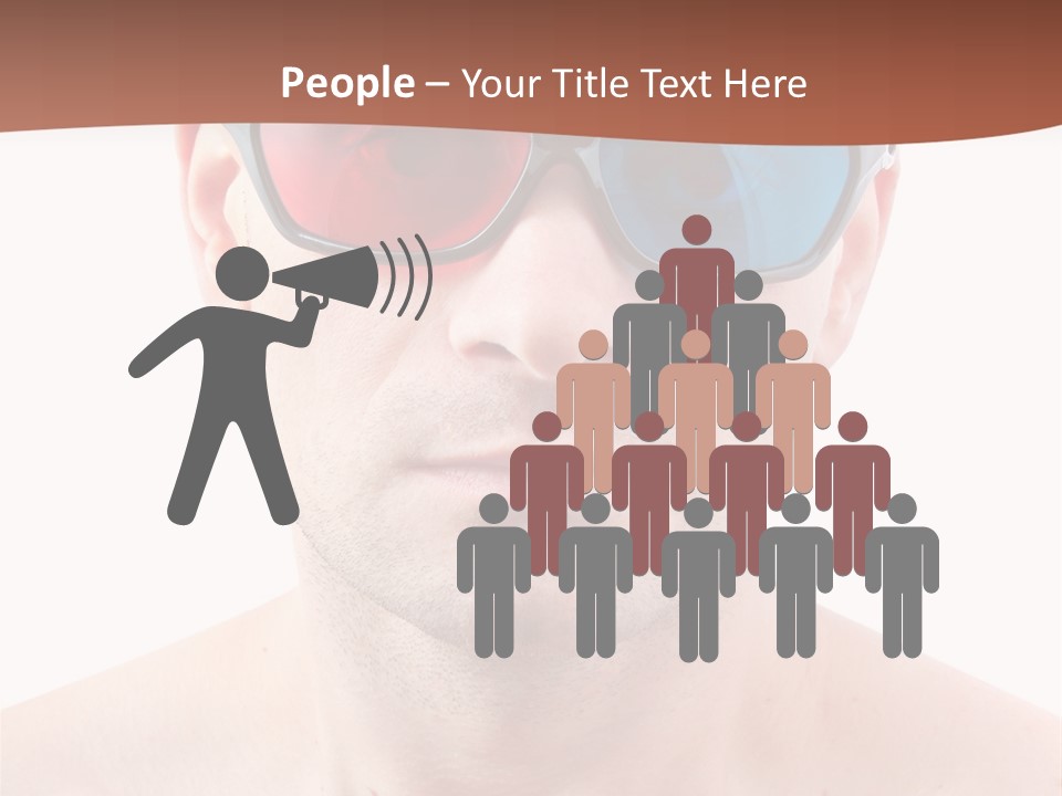 Specs Blue Stereoscopic PowerPoint Template