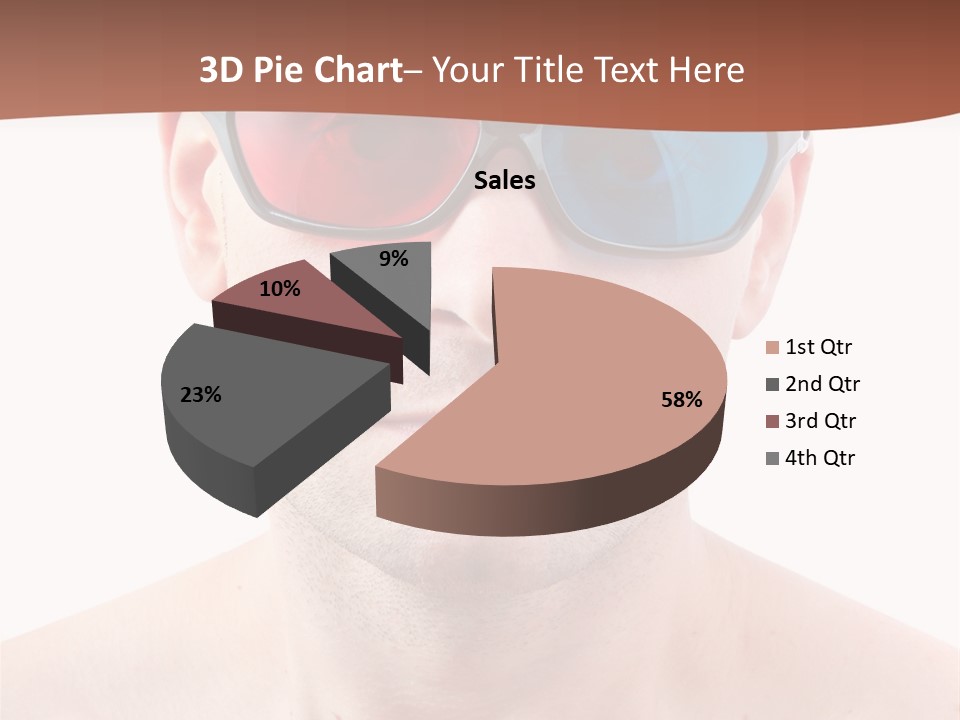 Specs Blue Stereoscopic PowerPoint Template