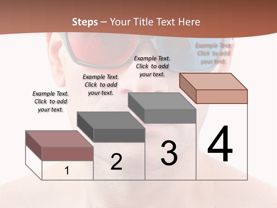 Specs Blue Stereoscopic PowerPoint Template