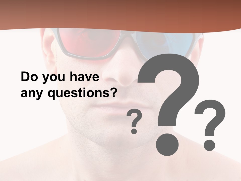 Specs Blue Stereoscopic PowerPoint Template