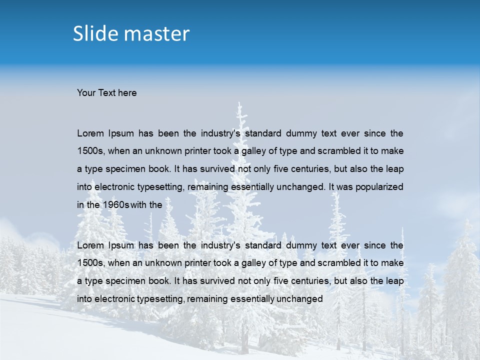 Winter Snow PowerPoint Template
