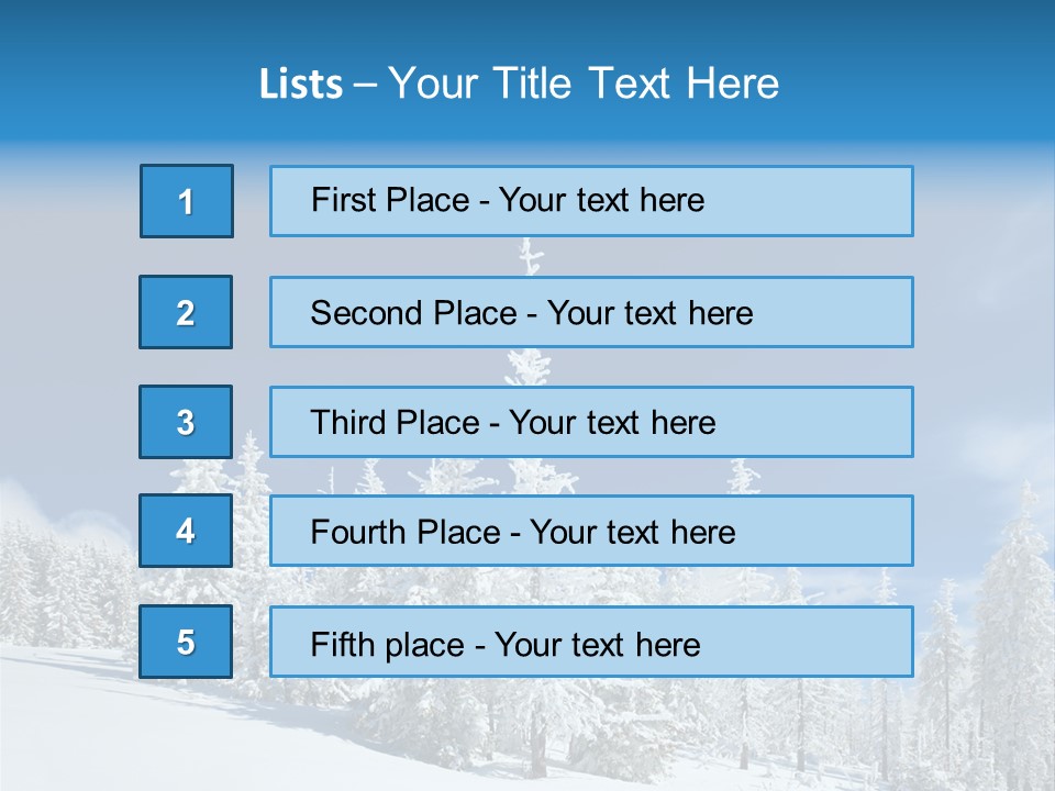 Winter Snow PowerPoint Template