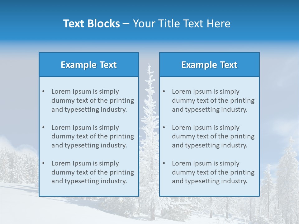 Winter Snow PowerPoint Template